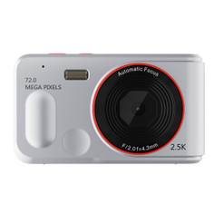 72MP Digital Camera 2.5K Video HD Camera 2.4 Inch Screen, 16x Zoom,Auto Focus,Handheld Camera for Kids Beginner Travel Home Photography Color Silver product